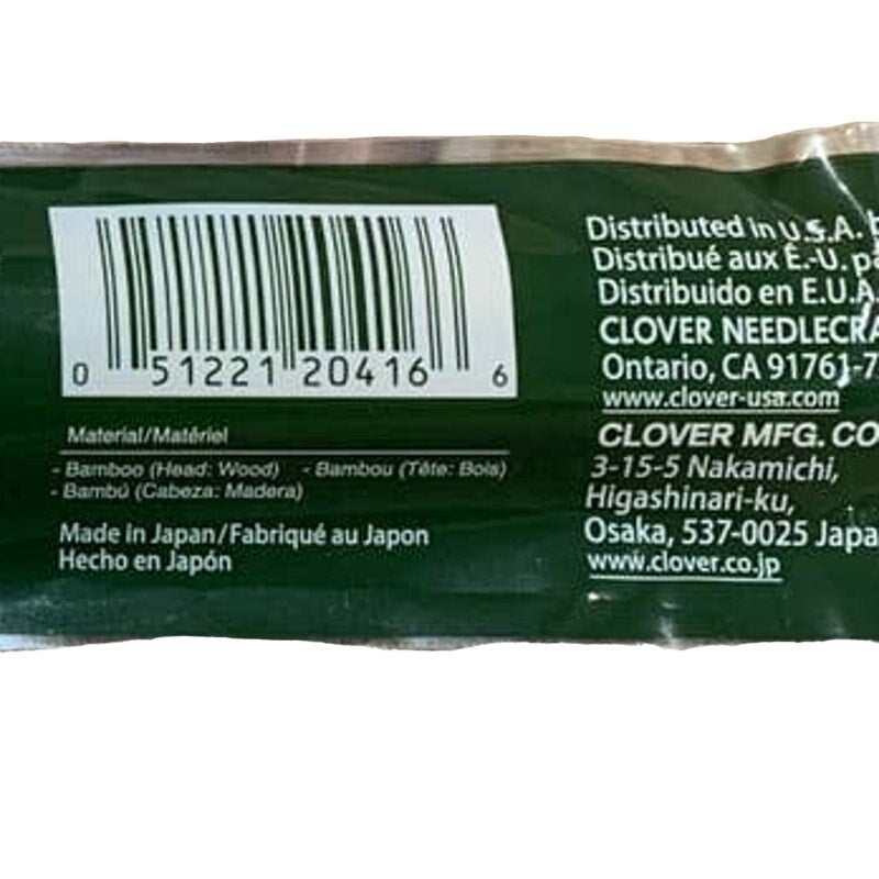 New Clover Takumi Bamboo Single Point Knitting Needles 9" Size 13 (9.0 mm)