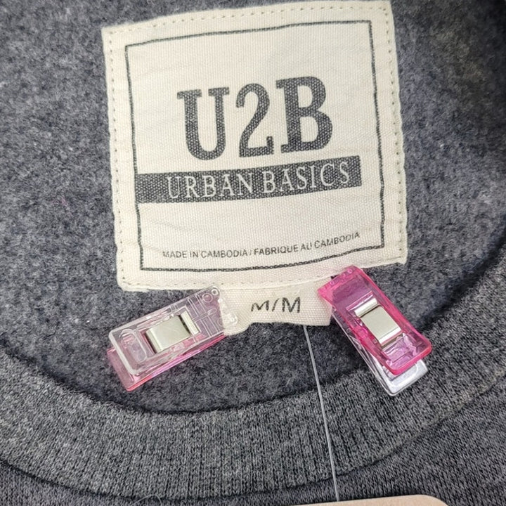 Hand Printed Upcycled Womens Medium Saving the Planet Superpower Sweatshirt