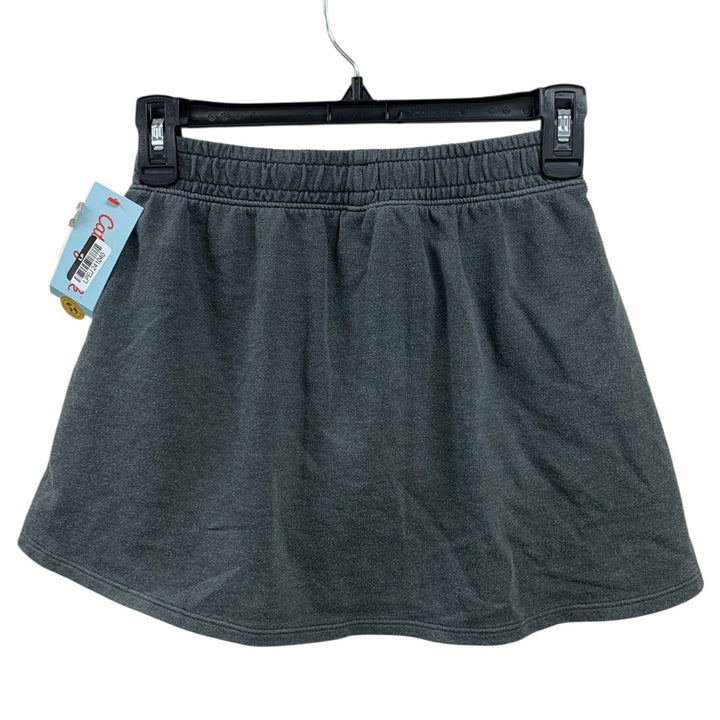 New Cat &amp; Jack Girls Medium (8) Stretch PolyCotton Gray Elastic Waist Skorts