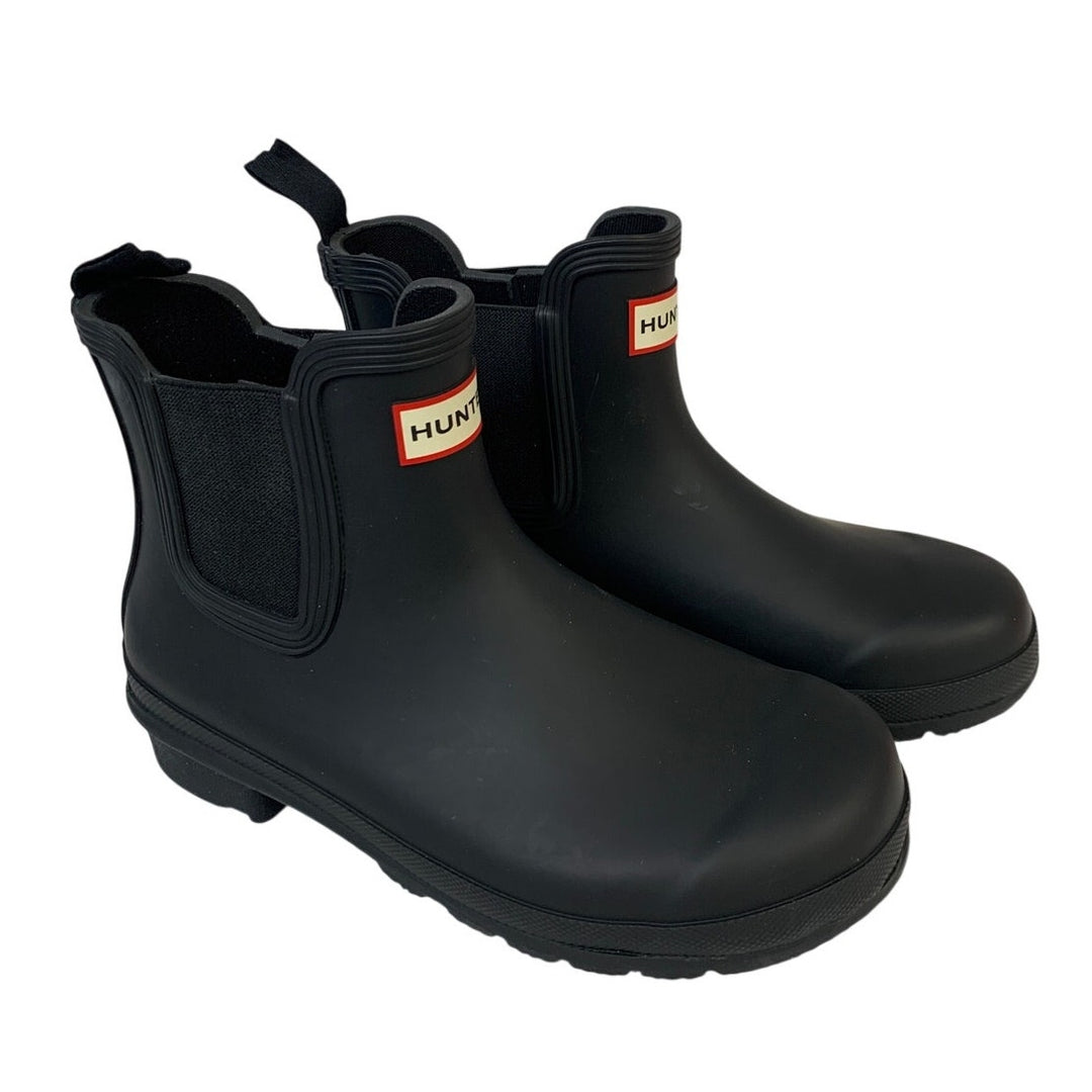 Hunter Womens Size 7 Black Original Chelsea Boot Ankle Round Toe Shoes