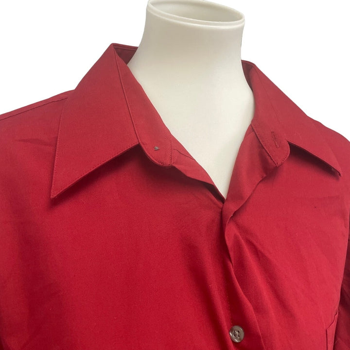Van Heusen Mens XL PolyCotton Long Sleeve Button Up Shirt w Front Pocket