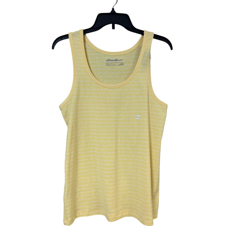 2 New Eddie Bauer Womens Large Essential Ribbed Short Sleeve Favorite Tank Tops
