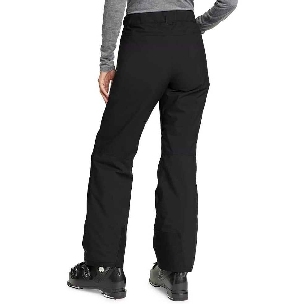 New Eddie Bauer Womens 2XL Black Powder Search Insulated Waterproof Ski Pants