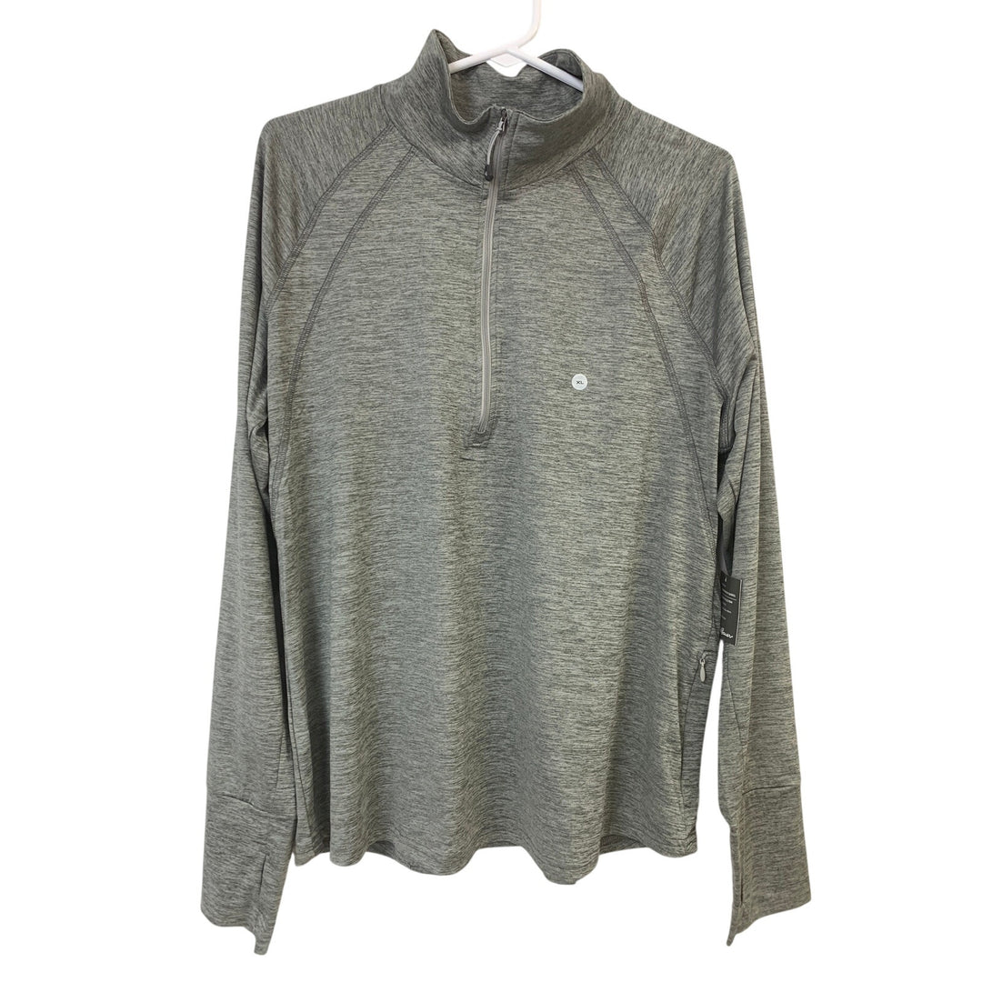 New Eddie Bauer Womens XL Resolution Long Sleeve Quarter Zip Activewear Top