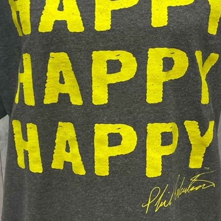 Duck Commander Mens XL Happy Happy Happy Phil Robertson Cotton Blend Tee Shirt