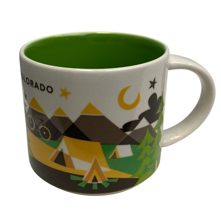 2015 New Starbucks You Are Here Collection Colorado 14oz Ceramic Coffee Mug Cup