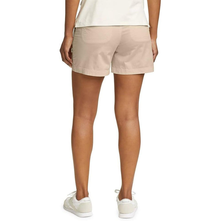 New Eddie Bauer Womens Size 18 Light Khaki Aspire Stretch Cotton Chino Shorts
