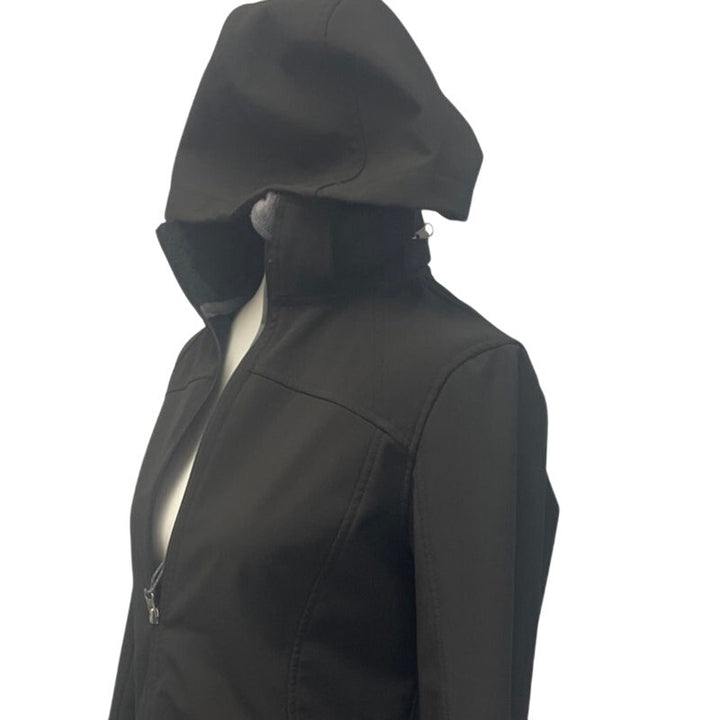 Free Country Womens Small PolySpandex Long Sleeve Full Zip Hooded Lined Jacket
