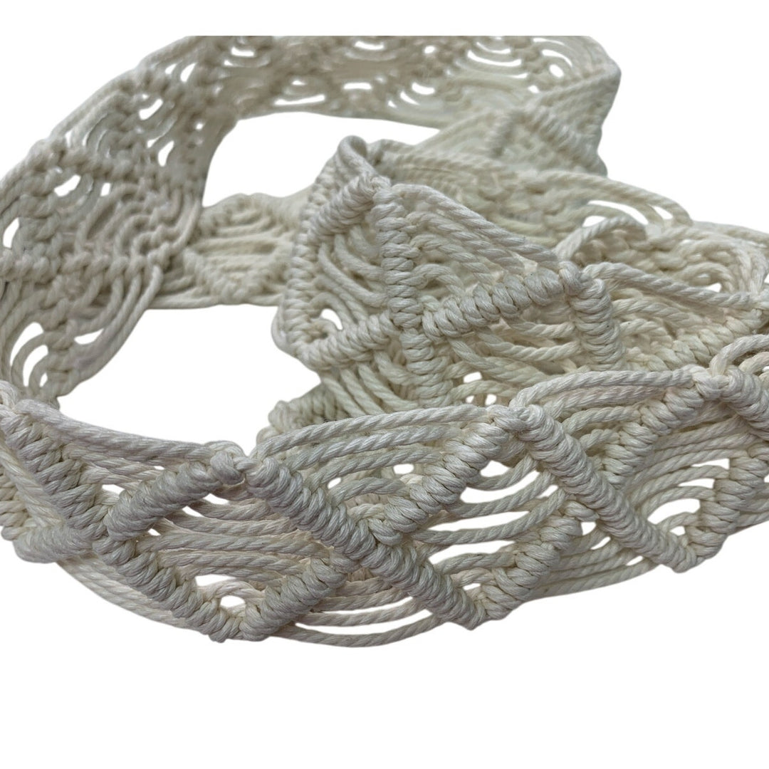 New Universal Thread Womens Large Cotton Macrame Crochet Summer Fashion Belt