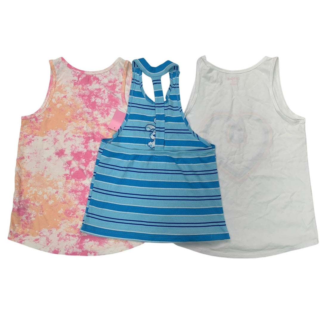 Lot of 3 New Cat &amp; Jack Blues Clues Girls XL (14) Striped TieDye Heart Tank Tops