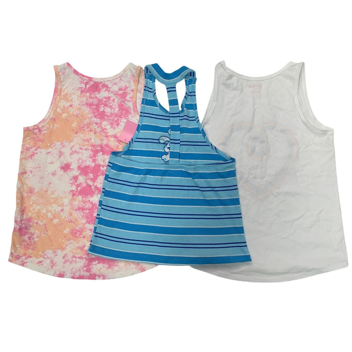 Lot of 3 New Cat &amp; Jack Blues Clues Girls XL (14) Striped TieDye Heart Tank Tops