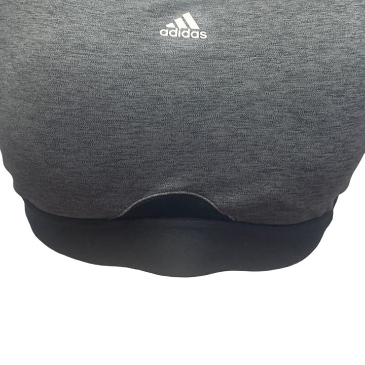 New Adidas Large 44DD Gray Medium Support Removeable Pads Training Sports Bra