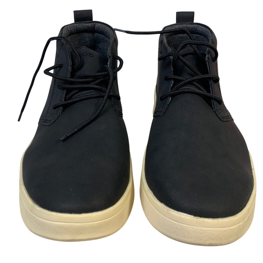 IZOD Mens Size 10 Black Ankle Boot Palmer Lace Up Round Toe Memory Foam Shoes