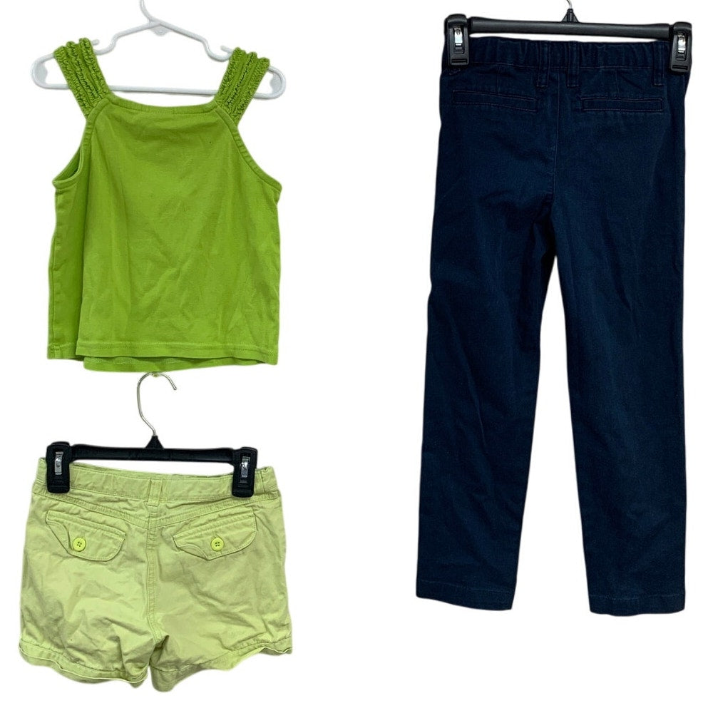 Lot of 3 GymBoree Cat &amp; Jack Girls Size 7 Ladybug Tank Top Shorts Skinny Pants