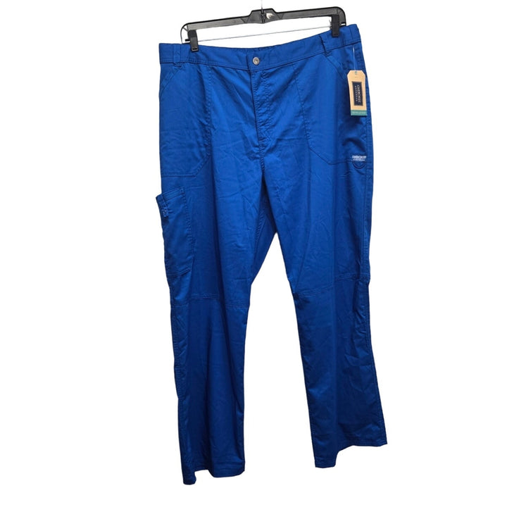 New Revolution Mens Modern XL Royal Blue Drawstring Waist Scrub Pants w Pockets