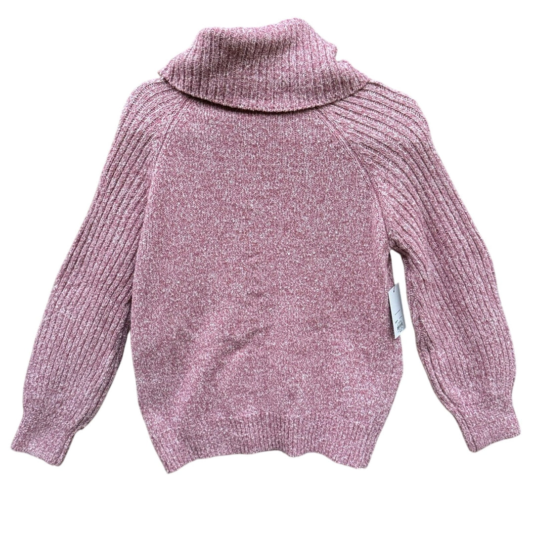 NWT New Nine West Womens Small Mauve Marled Cowl Neck Long Sleeve Knit Sweater