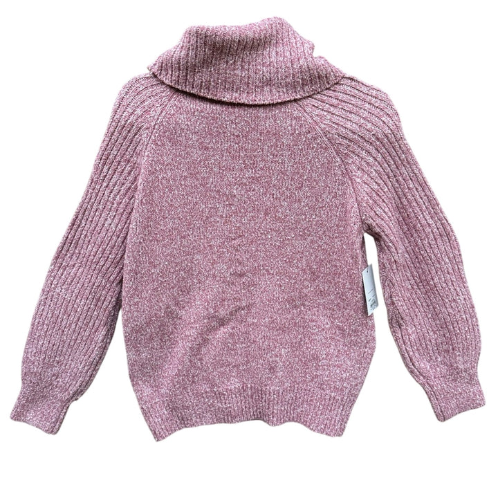 NWT New Nine West Womens Small Mauve Marled Cowl Neck Long Sleeve Knit Sweater