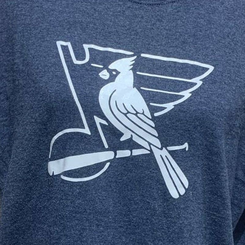 Mens Large St Louis Cardinals Baseball Hockey Blues Combined Logo PolyCotton Tee
