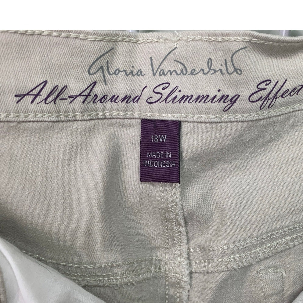 New Gloria Vanderbilt Womens 18W Amanda Heritage Fit Skimmer Classic Rise Shorts