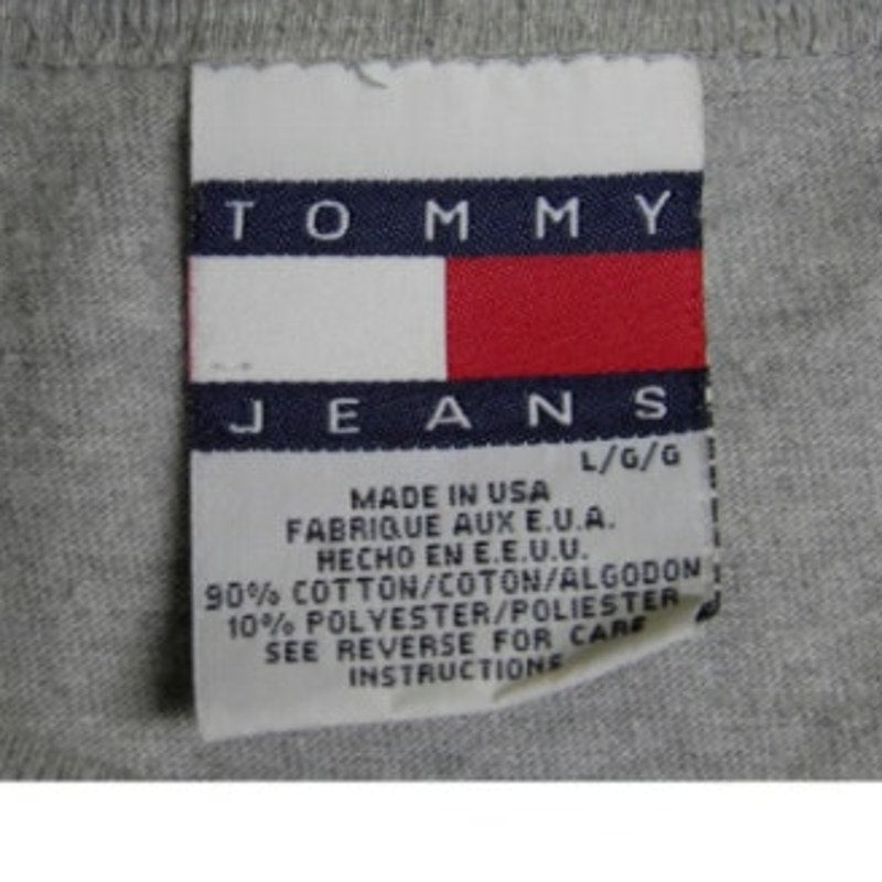 Vintage Tommy Hilfiger Mens Large Sleeveless PolyCotton Tank Top Made In The USA