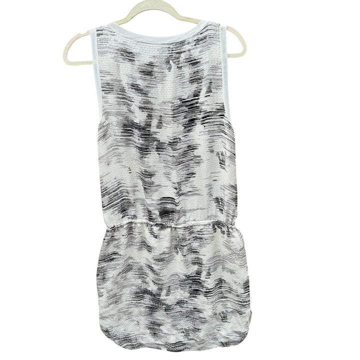 Vince Womens Medium Sleeveless Silk Crew Neck Drawstring Waist Sheath Dress