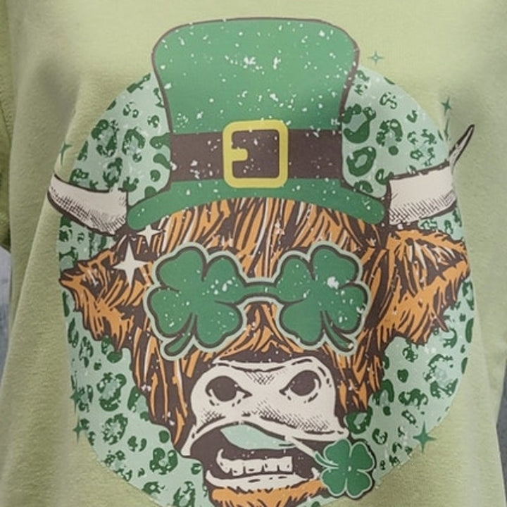 Hand Printed Upcycled Womens XL St Patrick&