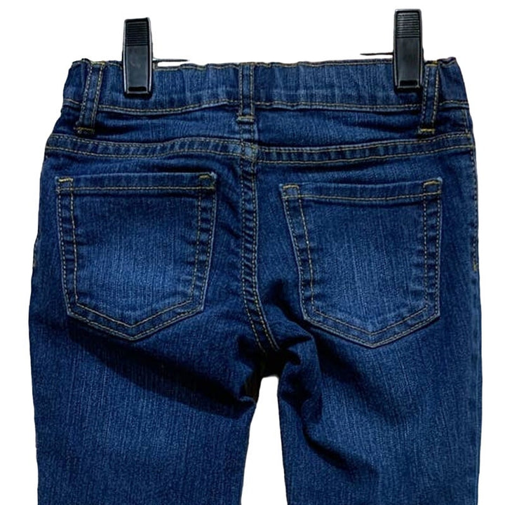 Place Girls Size 5 Super Skinny Adjustable Waist Stretch Cotton Blue Jeans