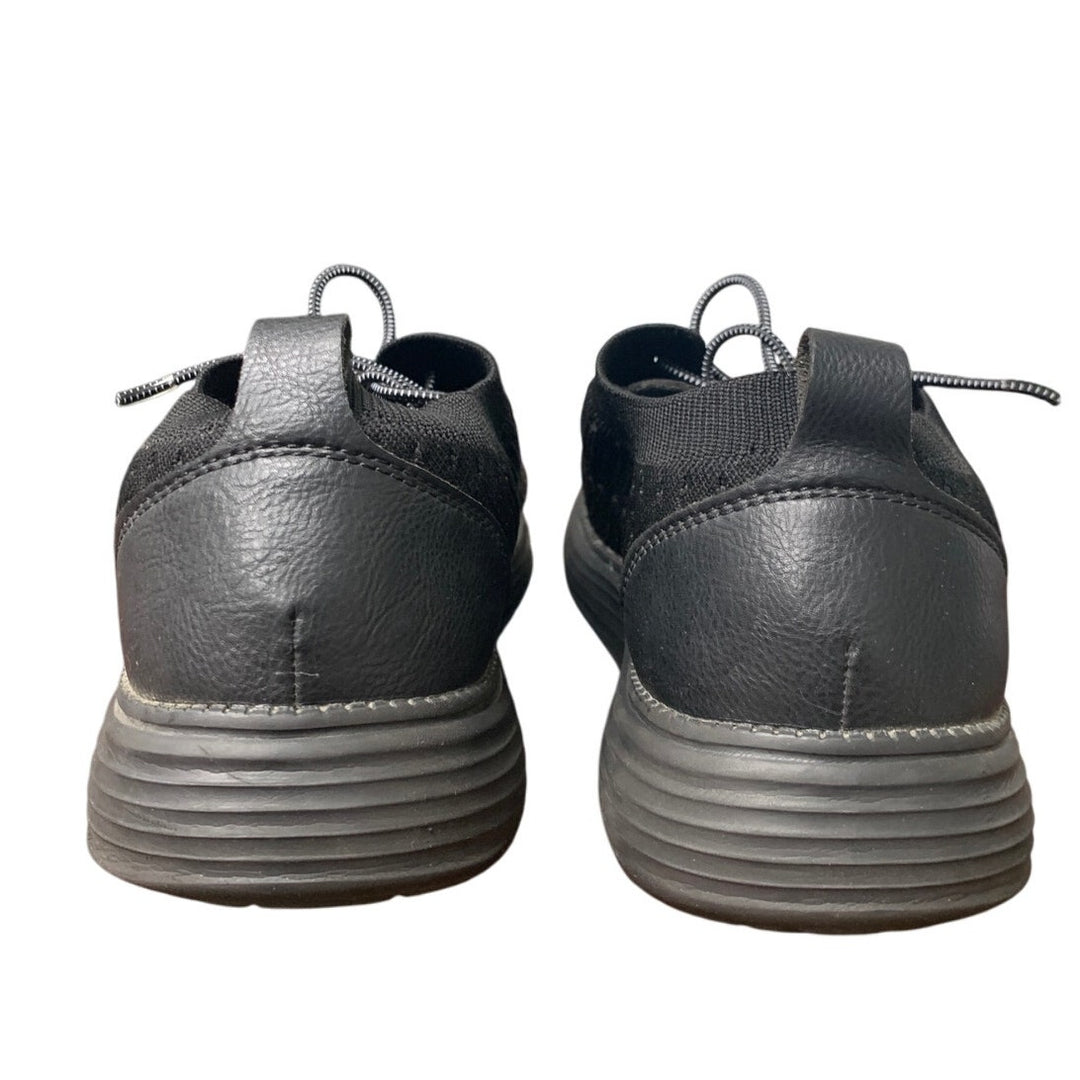 Vilocy Mens Size 7 Black Breathable Mesh Lace Up Non Silp Oxford Sneaker Shoes