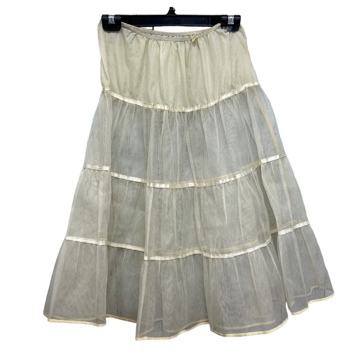 Vintage Mid-Teen by Nancy Belle Size 16 Stiff Netting Half Slip Petticoat