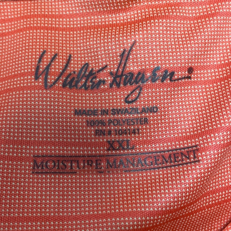 Walter Hagen Mens XXL 100% Polyester Moisture Management Short Sleeve Polo Shirt