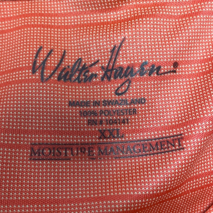 Walter Hagen Mens XXL 100% Polyester Moisture Management Short Sleeve Polo Shirt