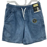 2 New Cat & Jack Kids Large (10/12) Cotton Denim Jean Pull On Elastic Shorts