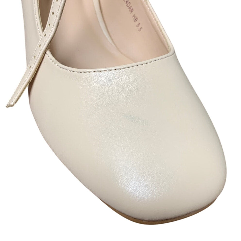 Idifu Womens Size 8.5 Tan Mary Jane 2.25" Block Heel Closed Toe Heel Shoes
