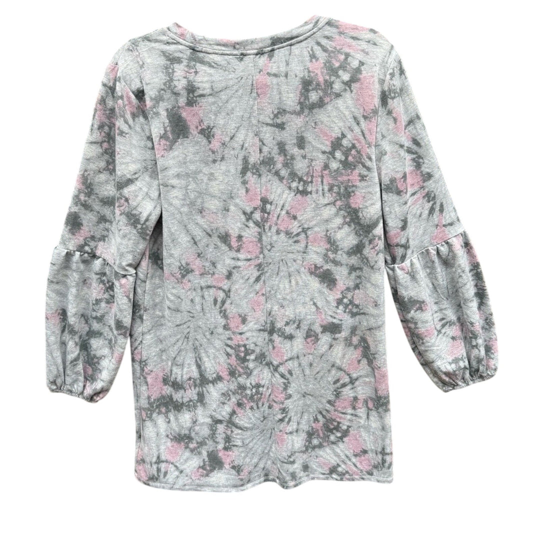 NWT New Lily Rose Juniors Large Tie Dye Long Sleeve Crew Neck Sweatshirt Dress