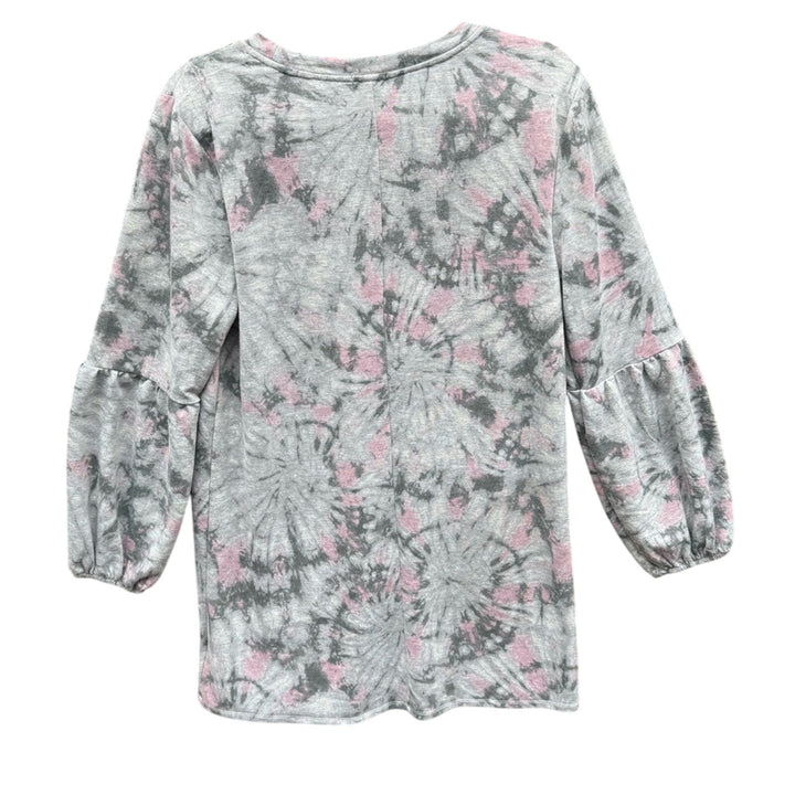 NWT New Lily Rose Juniors Large Tie Dye Long Sleeve Crew Neck Sweatshirt Dress
