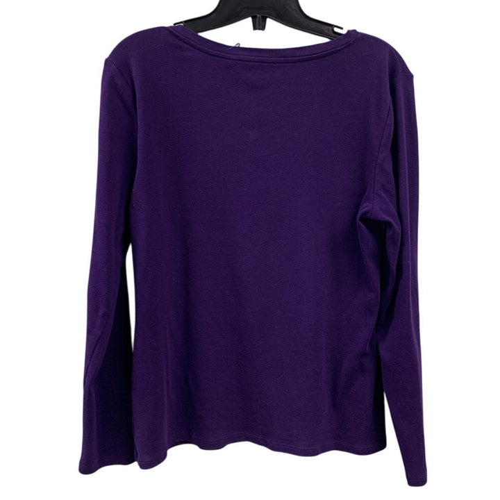 Upcycled Hand Printed Womens Large We Got The Beet Long Sleeve Tee Shirt