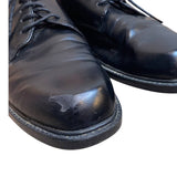 After Six 9.5M Mens Black Patent Faux Leather Oxford Lace Up Dress Shoes