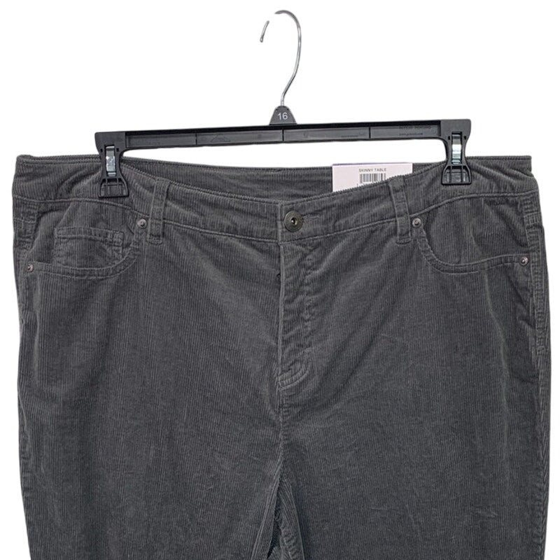 NWT New Style &amp; Co Womens Size 18 Mid Rise Curvy Skinny Stretch Corduroy Pants