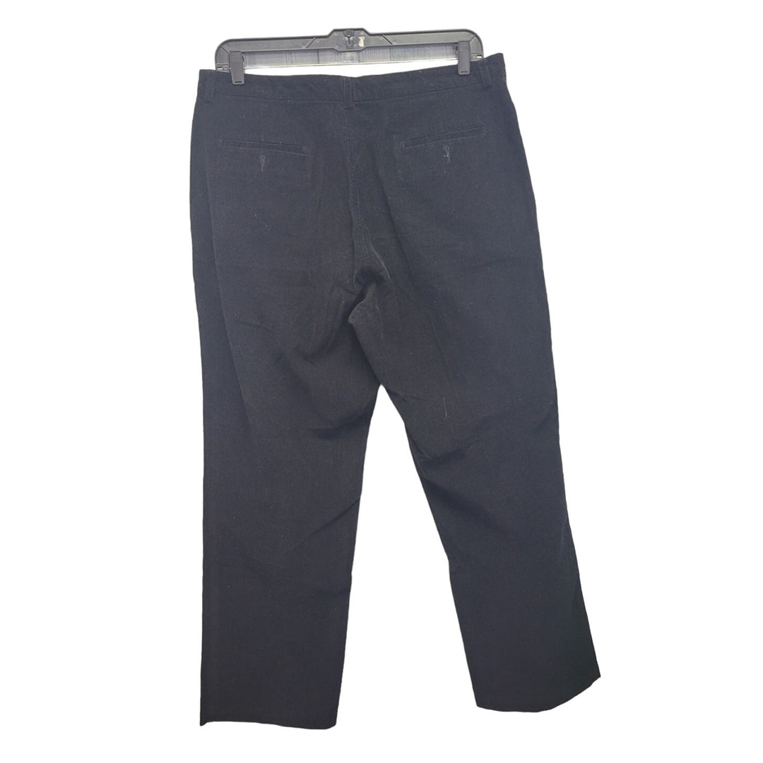 DKNY Mens 40X30 Black 100% Cotton Multi Pocket Staight Leg Corduroy Pants