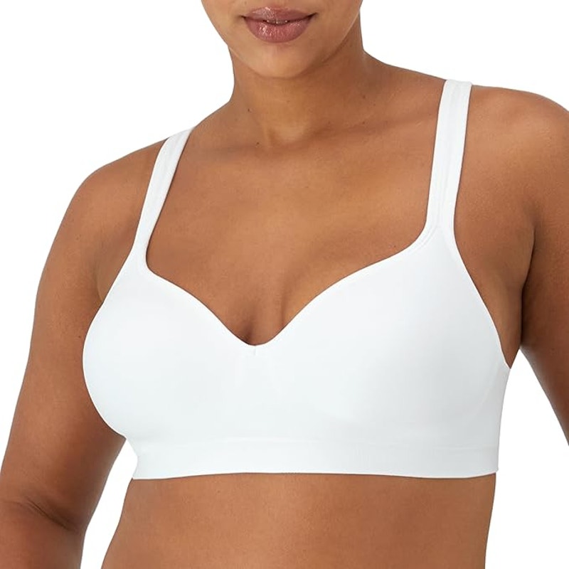 NWT New Bali Womens Size 38D White Cool Comfort Revolution Wire Free Bra