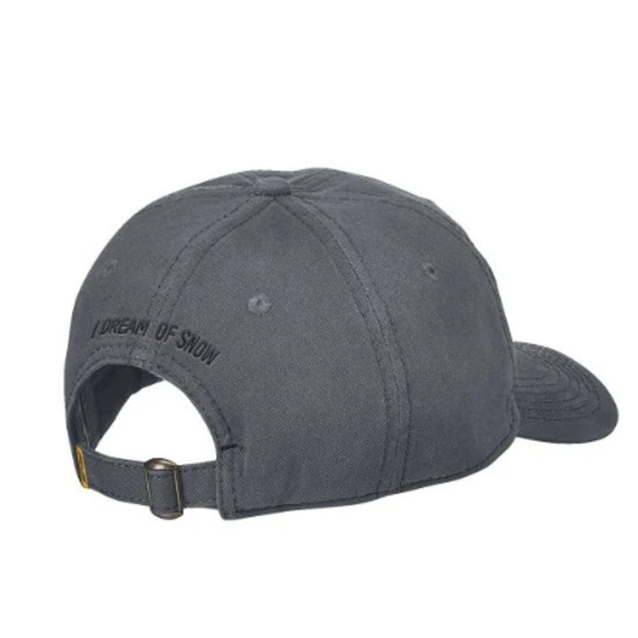 New Ski-Doo Mens One Size I Dream of Snow Gray Adjustable Baseball Cap Dad Hat