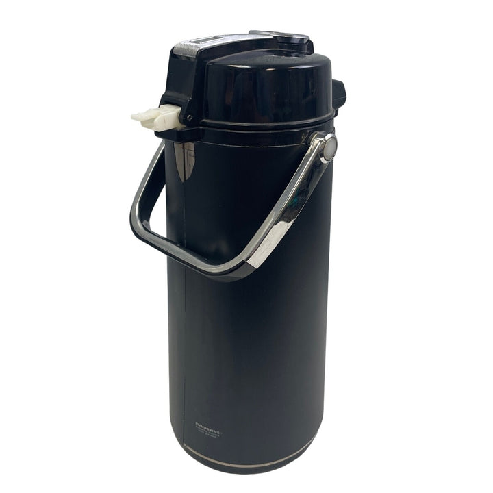 Ronnoco Pumpskins Black Plastic Pumpable Coffee Thermos Insulated Dispenser