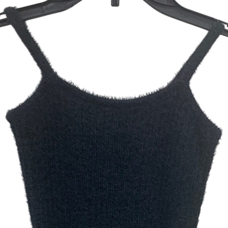 New Art Class Girls Small (6/6X) PolyAcrylic Thin Strap Knit Black Dress