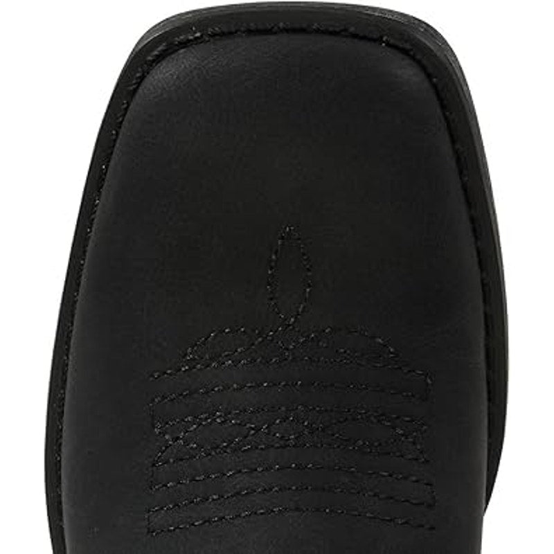 SheSole Womens Size 11 Black Faux Leather 1.5" Heel Western Cowboy Boot Shoes