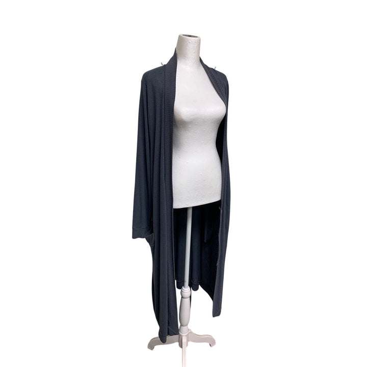 Eberjey Womens Medium Long Sleeve Waist Tie Knit Cardigan Sweater Duster