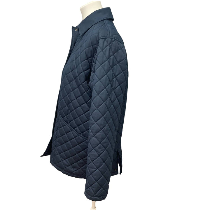Liz Claiborne Lizsport Womens Small Quilted Long Sleeve Snap Up Jacket Coat