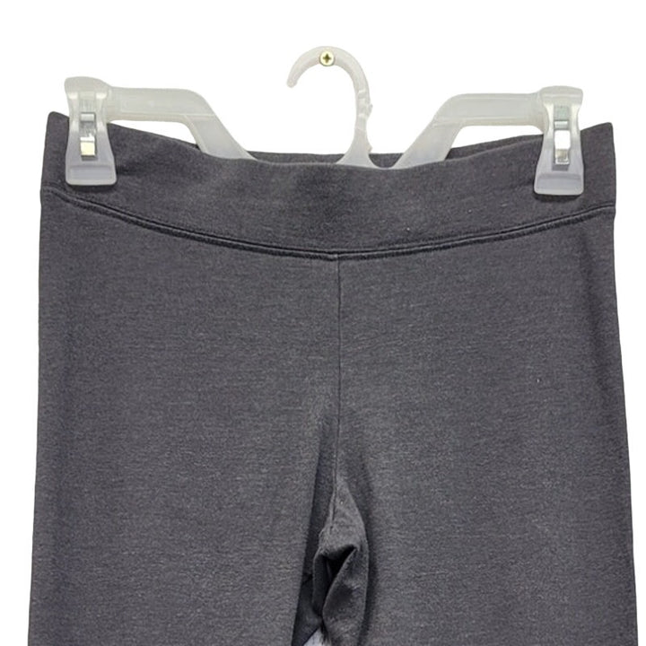 Aeropostale Womens Medium Gray Cotton Blend Stretch Waist Leggings
