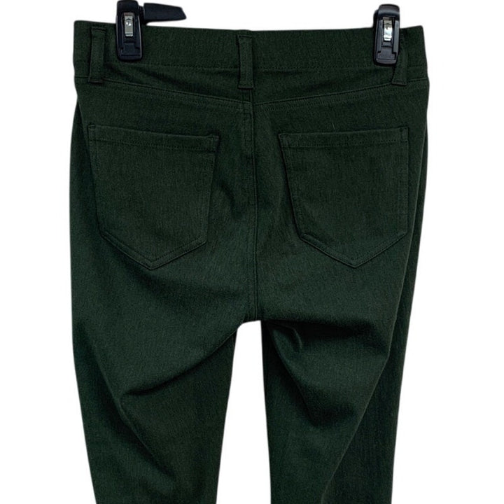 Amazon Essentials Womens Small Regular Green Cotton Blend Flat Front Pants