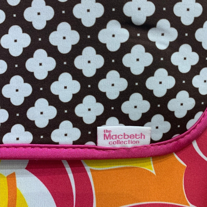 The Macbeth Collection Floral 1960s Print Reversible Neoprene Laptop Sleeve Case