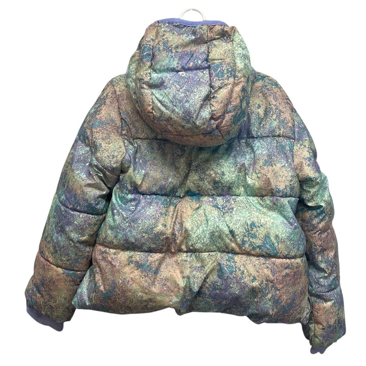 All In Motion Girls Size XS (4/5) Water Wind Resistant Pastel Puffer Coat Jacket